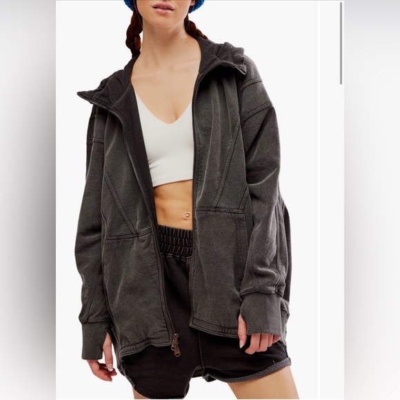 Free People Tops - Free People Movement All Your Love French Terry Patchwork Oversized Hoodie Small